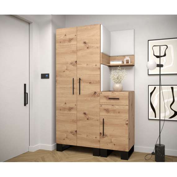 Entresett ARTIN 6 -116x196 cm - eik artisan - polstred panel