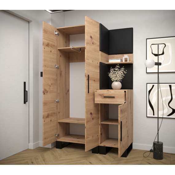 Entresett ARTIN 6 -116x196 cm - eik artisan - polstred panel