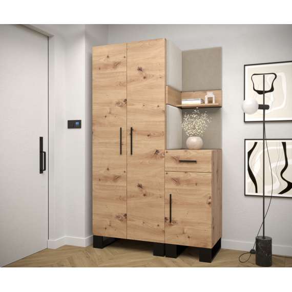 Entresett ARTIN 6 -116x196 cm - eik artisan - polstred panel