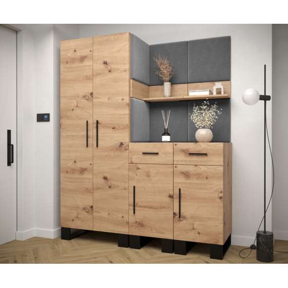 Entresett ARTIN 7 -158x196 cm - eik artisan - polstred panel