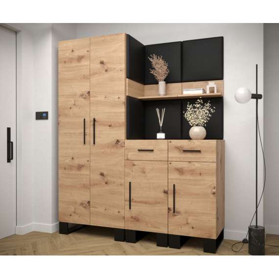 Entresett ARTIN 7 -158x196 cm - eik artisan - polstred panel