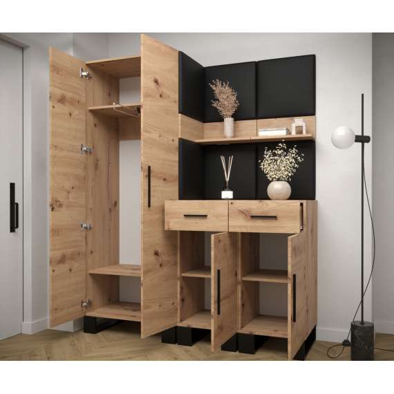 Entresett ARTIN 7 -158x196 cm - eik artisan - polstred panel