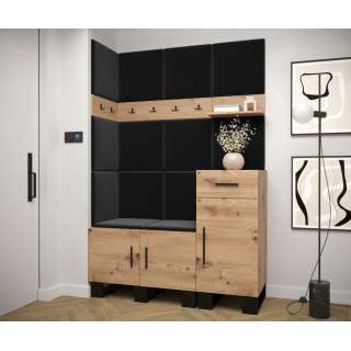 Entresett ARTIN 10 - 126x196 cm - eik artisan - polstred panel