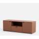 Tv-benk GANY - 130x44 cm - terrakota - 2 dører - 1 skuff