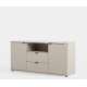 Tv-benk GANY - 130x63 cm - beige sand - 2 dører - 2 skuffer