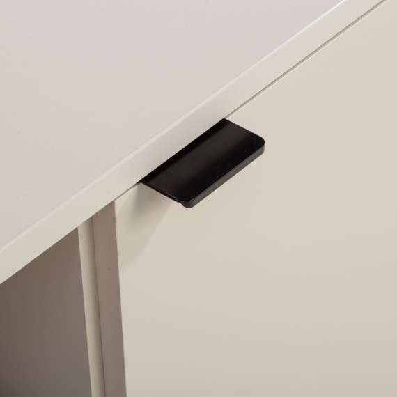 Tv-benk GANY - 130x63 cm - beige sand - 2 dører - 2 skuffer