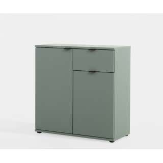 Skjenk GANY - 80x82 cm - mynte - 2 dører - 1 skuff