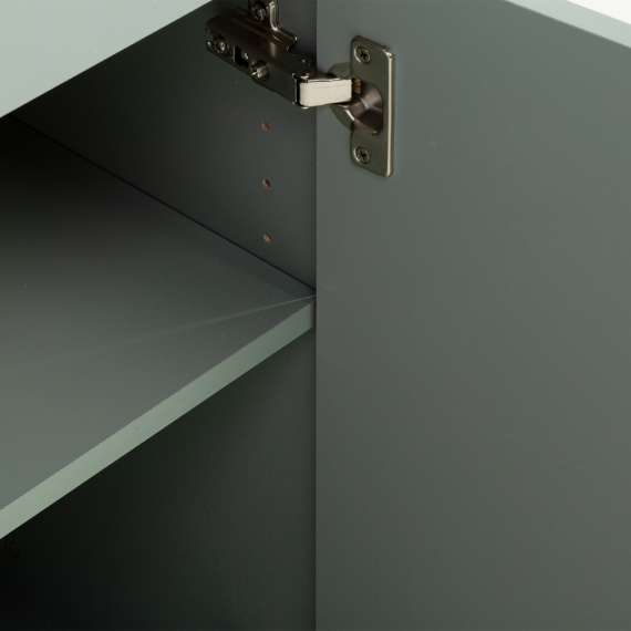 Skjenk GANY - 80x82 cm - mynte - 2 dører - 1 skuff