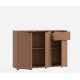 Skjenk GANY - 120x82 cm - terrakota - 3 dører - 2 skuffer