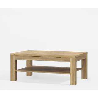 Sofabord INORI - 100x70 cm - eik mauvella - skuff