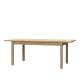 Spisebord INORI - 160-207x77 cm - eik mauvella