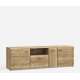 Tv-benk INORI - 170x54 cm - 2 dører - 1 skuff - eik mauvella