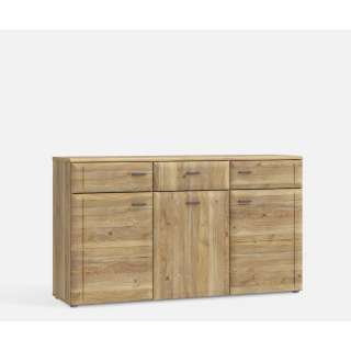 Skjenk INORI - 150x86 cm - 3 dører - 3 skuffer - eik mauvella