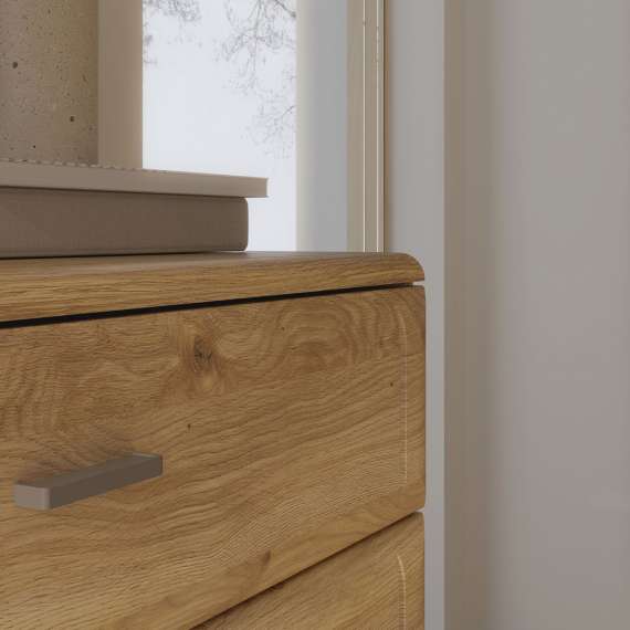 Skjenk INORI - 150x86 cm - 3 dører - 3 skuffer - eik mauvella