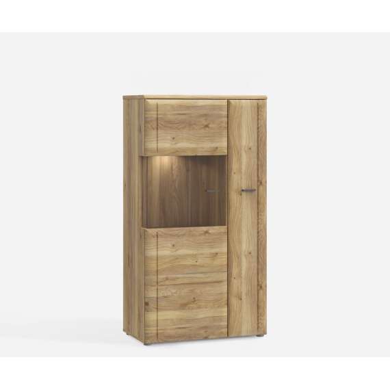 Skjenk INORI - 75x140 cm - 2 dører - eik mauvella