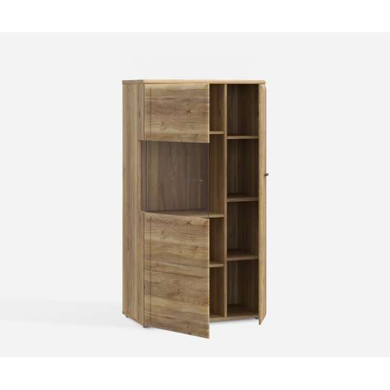 Skjenk INORI - 75x140 cm - 2 dører - eik mauvella