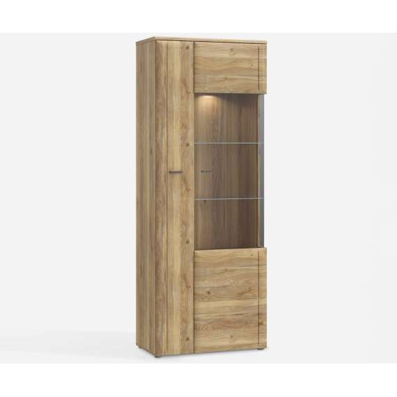 Skjenk INORI - 75x198 cm - 2 dører - eik mauvella