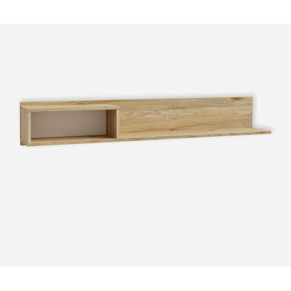 Vegghylle GALAC 184x30 cm - eik mauvella beige sand