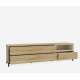 Tv-benk GALAC - 183x50 cm - 3 skuffer - eik mauvella - beige sand