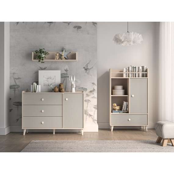 Vegghylle MEVEL 120x20 cm - ørkensand