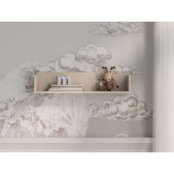 Vegghylle MEVEL 120x20 cm - ørkensand