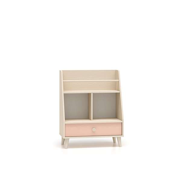 Reol MEVEL - 72x90 cm - ørkensand - pink millenial -1 skuff