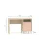 Skrivebord MEVEL - 120x58 cm - ørkensand - pink millenial - 1 dør