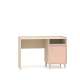Skrivebord MEVEL - 120x58 cm - ørkensand - pink millenial - 1 dør