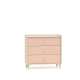Kommode MEVEL - 90x85 cm - ørkensand - pink millenial - 3 skuffer