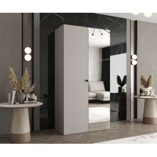 Garderobeskap PARMA 2 100x202 cm - cashmere - 2 dører - speil