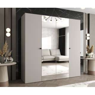 Garderobeskap PARMA 2 200x202 cm - cashmere - 4 dører - speil