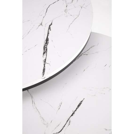 Bordsett JAVA - 2 stk - hvit marmor imitasjon