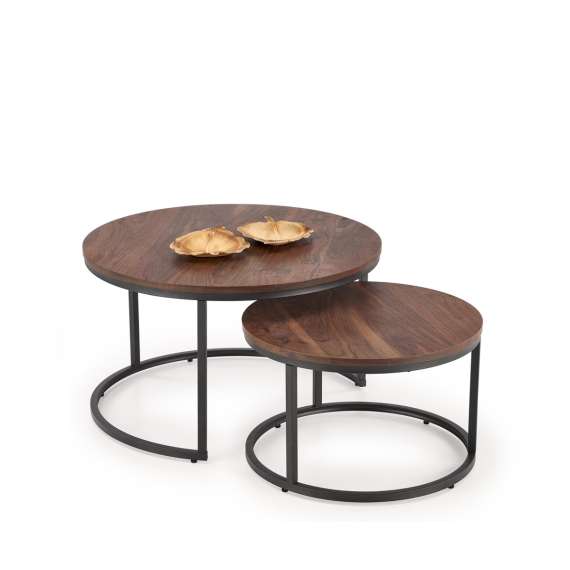 Bordsett JAVA - 2 stk - valnøtt