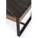 Sofabord RAMONA - 121x61 cm - svart marmor
