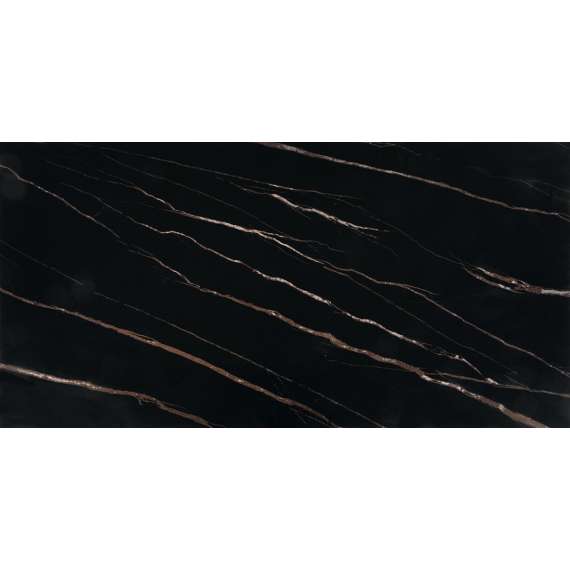 Sofabord RAMONA - 121x61 cm - svart marmor