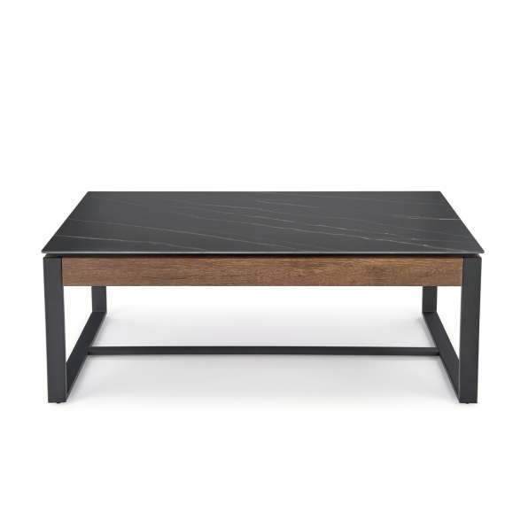 Sofabord RAMONA - 121x61 cm - svart marmor
