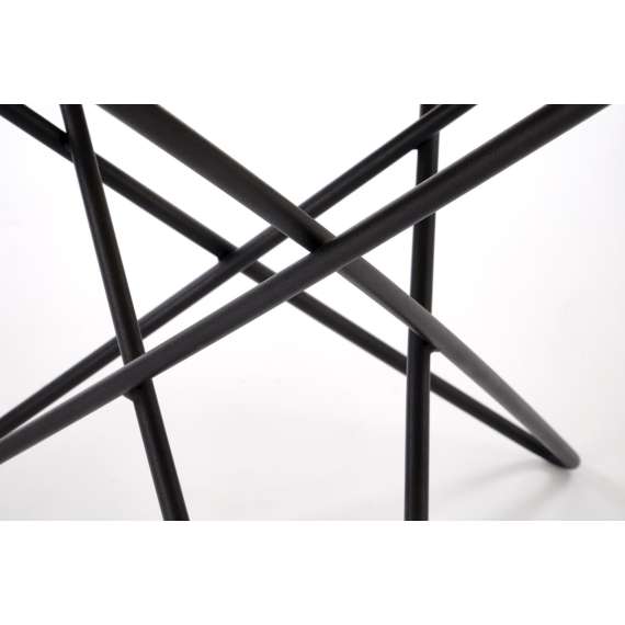 Sofabord LEILA - Ø60 cm - hvit marmor imitasjon