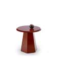 Sofabord LOCA - Ø50 cm - burgunder - lakkert MDF