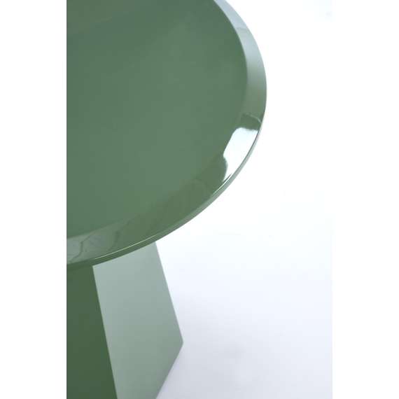 Sofabord LOCA - Ø50 cm - grønn - lakkert MDF