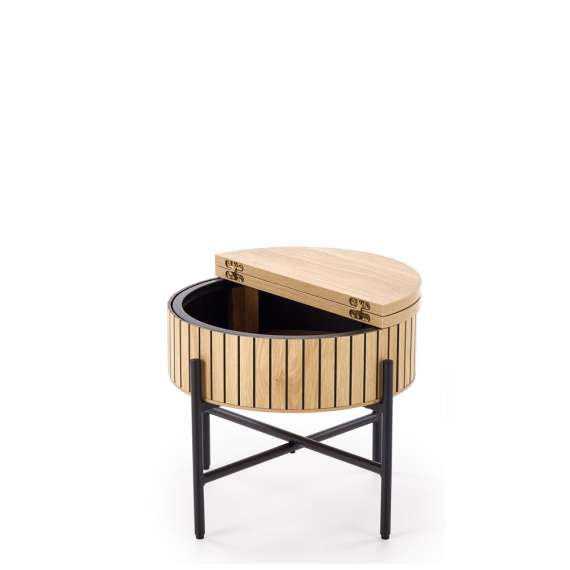 Bordsett DANTE - 2 stk - eik - oppbevaringsplass