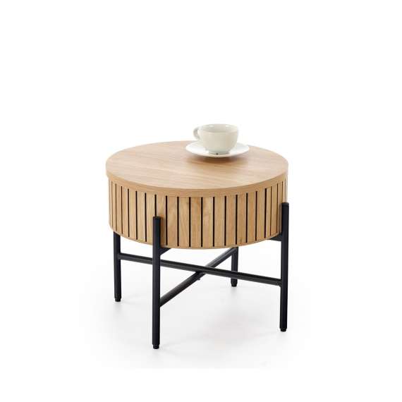 Bordsett DANTE - 2 stk - eik - oppbevaringsplass