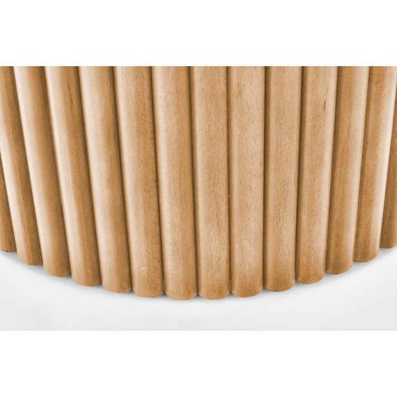 Sofabord WOODE - Ø80 cm - naturlig eik