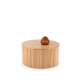 Sofabord WOODE - Ø80 cm - naturlig eik