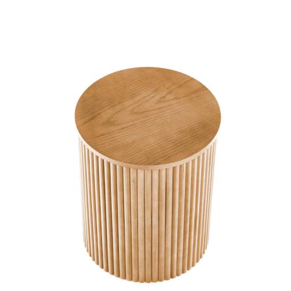 Sofabord WOODE S - Ø40 cm - naturlig eik