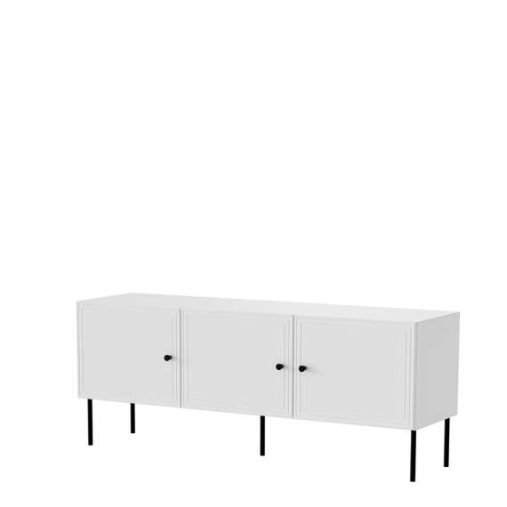 Tv-benk PALAZZO NEW 150x60cm - hvit matt - 3 dører