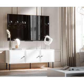 Tv-benk PALAZZO NEW 150x60cm - hvit matt - 3 dører