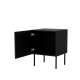 Nattbord PALAZZO NEW 44x59cm - svart matt - 1 dør - 2 stk sett