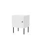 Nattbord PALAZZO NEW 44x59cm - hvit matt - 1 dør - 2 stk sett