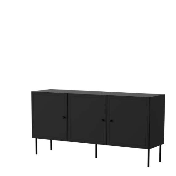 Skjenk PALAZZO NEW 150x75cm - svart matt - 3 dører