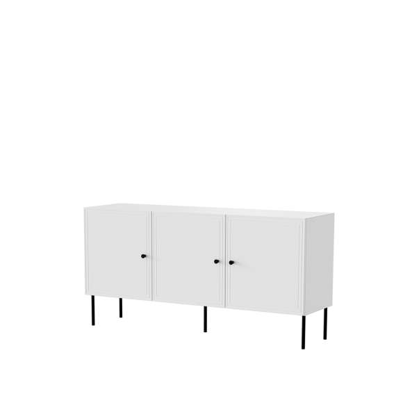 Skjenk PALAZZO NEW 150x75cm - hvit matt - 3 dører
